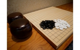 【ふるさと納税】GS-07 【 碁盤 】 桧 10号 接合盤 卓上 セット 囲碁 将棋 木工品