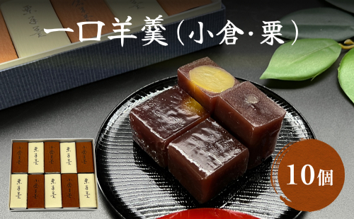 井上菓子舗 一口羊羹 10個 921474 - 富山県氷見市