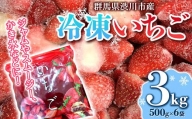群馬県渋川市産 冷凍いちご 3kg いちご イチゴ 苺 冷凍 小分け フルーツ 果物 国産 F4H-0273