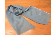 K475　藍染スカーフ　麻