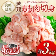 一口サイズの小分け真空！200g×10袋 宮崎県産若鶏もも肉切身 計2kg【B608】