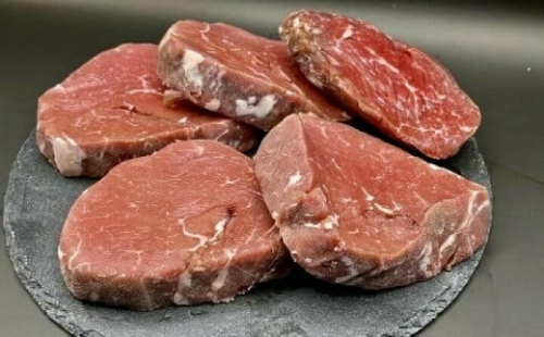 博多和牛 ヒレステーキ5枚 自家製ジャポネソース付【福岡県大川市】