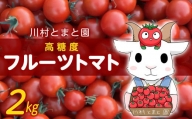 【先行受付中】トマト好きさんも唸る！高糖度「フルーツトマト」2kg／川村とまと園