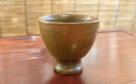 【唐仙窯】コップ（マンガン）約7.5cm　陶器　やちむん