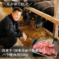 国東牛（国東市産の豊後牛）バラ焼肉用（1口カット）500g_2211R