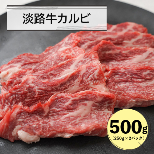 淡路牛カルビ焼肉用500ｇ（250g×2） カルビ 940773 - 兵庫県淡路市