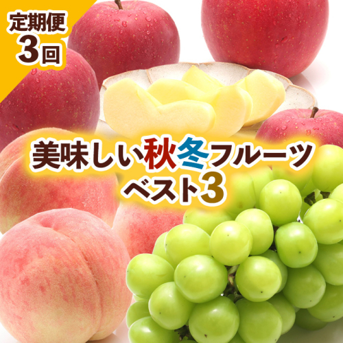 【定期便3回】美味しい秋冬フルーツベスト３ 【令和8年産先行予約】FU23-960 941034 - 山形県山形市
