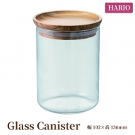 HARIO グラス キャニスター「Glass Canister」[S-GCN-200-OV]|ハリオ 耐熱 ガラス 食器 保存容器 キッチン 日用品 キッチン用品 日本製 おしゃれ かわいい オリーブウッド コーヒー お茶 ドライフルーツ_BE31