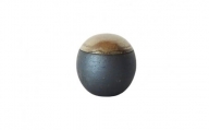伝統工芸 信楽焼の手元供養 分骨用ミニ骨壺 ふるさと 明星 球型 Sサイズ
