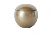 伝統工芸 信楽焼の手元供養 分骨用ミニ骨壺 ふるさと 凪 球型 Mサイズ