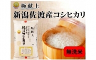 無洗米5kg 新潟県佐渡産コシヒカリ　