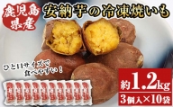 A-1493H 鹿児島県種子島産冷凍焼き芋（安納芋）一口サイズ約1.2kg