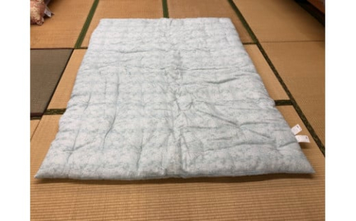もめん綿入り（コットン100％）　肌掛け布団　二重ガーゼタイプ（ミントブルー）【CW106W】 944519 - 滋賀県近江八幡市