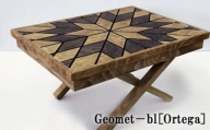 No.409 Geomet－bl［Ortega］ ／ 木製 ローテーブル キャンプ 群馬県