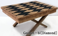 Geomet－bl［Diamond］ ANAV002／ 木製 ローテーブル キャンプ 群馬県