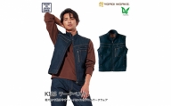 No.781-01 デニムベスト SSサイズ ／ YOROI WORKS デニムワークウェア コラボ ファッション 広島県 特産品