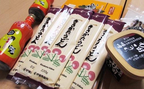 にかほ市特産品の詰合せ（お菓子 調味料 うどん） 94550 - 秋田県にかほ市