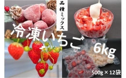 【ふるさと納税】シエルファーム 冷凍いちご 品種ミックス 6kg / 苺 千葉