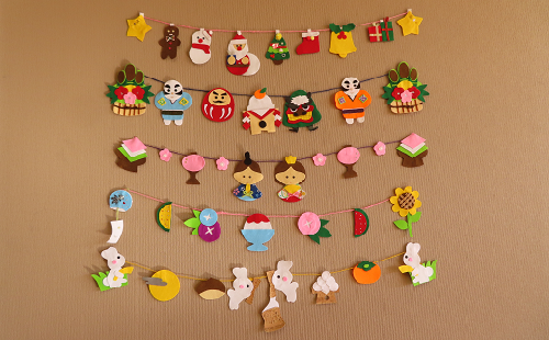 Tb5 9 季節に合わせた手作り壁飾り5点セット 思いやり型返礼品 Au Pay ふるさと納税