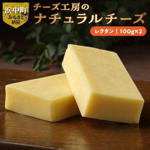 チーズ工房のナチュラルチーズ　レクタン１００ｇ×2_H0003-006 948146 - 北海道浜中町
