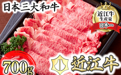 【カメチク】近江牛すき焼きしゃぶしゃぶ用700g【FK02W】 948381 - 滋賀県近江八幡市