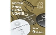 Nordisk Hygge Circles UGAKEIのステッカー3色9枚セット【1414287】