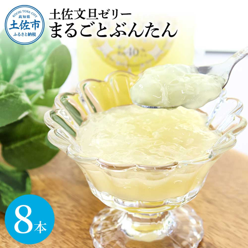 土佐文旦ゼリー『まるごとぶんたん』8本セット ぜりー ブンタン ぶんたん フルーツ 果物 柑橘 みかん お菓子 おかし おやつ デザート スイーツ おいしい 爽やか シャーベット お取り寄せ 952757 - 高知県土佐市