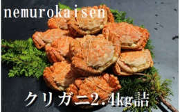 根室産のクリガニです。上品な身と濃厚な旨味のミソを是非ともお楽しみくださいませ。