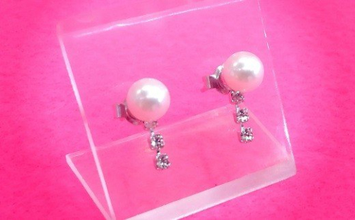 J-67伊勢志摩あこや本真珠カジュアルピアス（スリービーズ） 95411 - 三重県鳥羽市