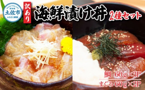 訳あり海鮮漬け丼（タイ3P・マグロ2P）セット 漬け丼 漬け 鯛 鮪 マグロ 赤身 食べ比べ 海鮮 魚 冷凍 食品 保存食 小分け 高知 土佐 海鮮丼 漬け丼 ぶっかけ お茶漬け 鯛めし 惣菜 そうざい 訳アリ わけあり 不揃い 規格外 故郷納税 返礼品 954708 - 高知県土佐市