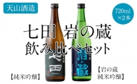 七田 岩の蔵飲み比べセット(720ml X 2本) 天山酒造 日本酒