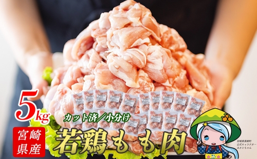 宮崎県産若鶏もも切身　ほぐれやすくて便利な小分け20袋セット　合計5kg 96305 - 宮崎県美郷町