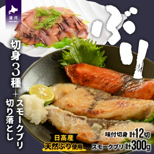 北海道日高産 4種の味のブリ食べ比べセット[25-1292] 963118 - 北海道浦河町
