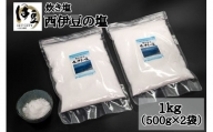 伝統製法 西伊豆の塩 (炊き塩)　500g ×２袋　【無添加 塩 こだわり 手作り ミネラル 】024-005