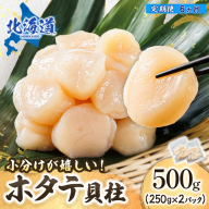 【定期便 6ケ月連続】北海道産 ホタテ貝柱 （約250g×2コ 計500g） 帆立 ホタテ ほたて 貝柱 冷凍 刺身 刺し身 小分け ホタテ貝柱 刺身ホタテ 刺身 冷凍 セット 産地直送 魚介類 海鮮 絶品 人気 ヒロセ 100000以上 定期便 6回 6か月 海鮮定期便 北海道 釧路町 釧路超 特産品 br04