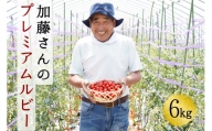 【7月中旬より順次発送】加藤さんのプレミアムルビー　6kg　北海道産高糖度フルーツミニトマト