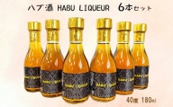 ハブ酒 HABU LIQUEUR（40度 180ml）6本セット