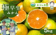『 みかん王国 』 の 極早生みかん 5kg | フルーツ 果物 くだもの 柑橘 柑橘類 みかん ミカン 熊本県 玉名市