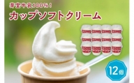 北海道十勝芽室町　あいす屋さんの牛乳ソフトクリーム　12個入り me008-008c