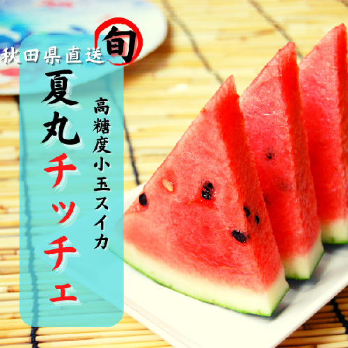 すいか 秋田県産 小玉スイカ 夏丸 家庭 ギフト 旬 夏 贈答 2玉[B5-9901] 977599 - 秋田県湯沢市