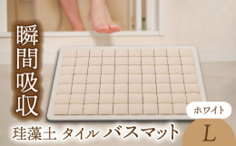 美濃焼珪藻土タイルを使用したバスマットです。吸水力は珪藻土業界NO1の吸水率を誇ります！普段は立て掛けるだけで、バスマットの面倒な洗濯から解放されます。定期的に洗剤で洗えれば、衛生的で永く使用できます