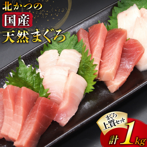 北かつのマグロ上質セット (マグロ中トロ 200g マグロ上質赤身 200g×2 メカジキ 200g びんちょう 200g）合計1kg [北かつ商事 宮城県 気仙沼市 20563511] 魚 鮪 マグロ 中トロ まぐろ 赤身 刺身 魚介 メカジキ 冷凍 98356 - 宮城県気仙沼市
