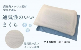【ふるさと納税】《通気性のいい枕 カバー2枚付 ブルー》空気枕BL