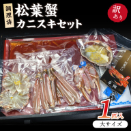 調理済　松葉蟹カニスキセット【訳あり】約二人前(大サイズ900～1000g1匹入り)