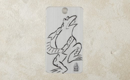 刀匠の業！銘切り名入れプレート【カエル】鳥獣戯画 日本刀 彫刻 絵 989067 - 大分県竹田市