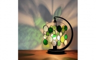 Nijiiro Lamp のステンドグラスのテーブルランプ ドロップス グリーン【1425973】