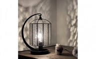 Nijiiro Lamp のステンドグラスのテーブルランプ ストライプ【1425974】