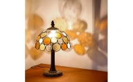 Nijiiro Lamp のステンドグラスのテーブルランプ ニジイロボウル アンバー【1426370】
