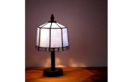 Nijiiro Lamp のステンドグラスのテーブルランプ ブラン ブルー【1426372】