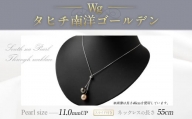 Wgタヒチ南洋ゴールデンスライド付き 55cm 真珠 ネックレス アクセサリー 装飾品 福岡県 嘉麻市